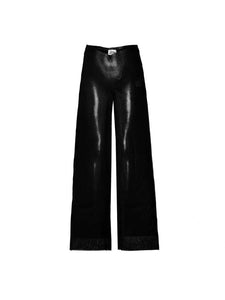 JEAN PAUL GAULTIER - Mesh Straight Trouser Printed Body Dust - AW25 - BLACK SILVER